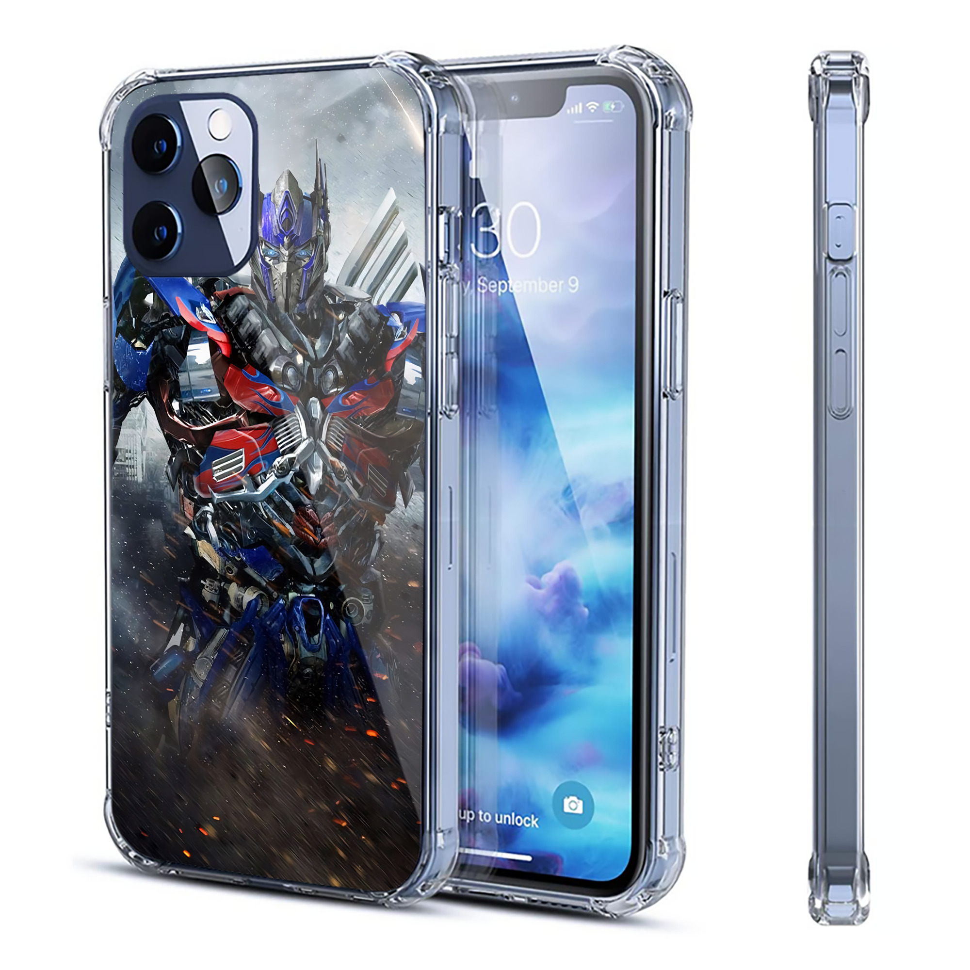 （画像用） Transformers トランスフォーマー 【iPhone 12シリーズ対応】透明スマホケース（クリアソフトケース）